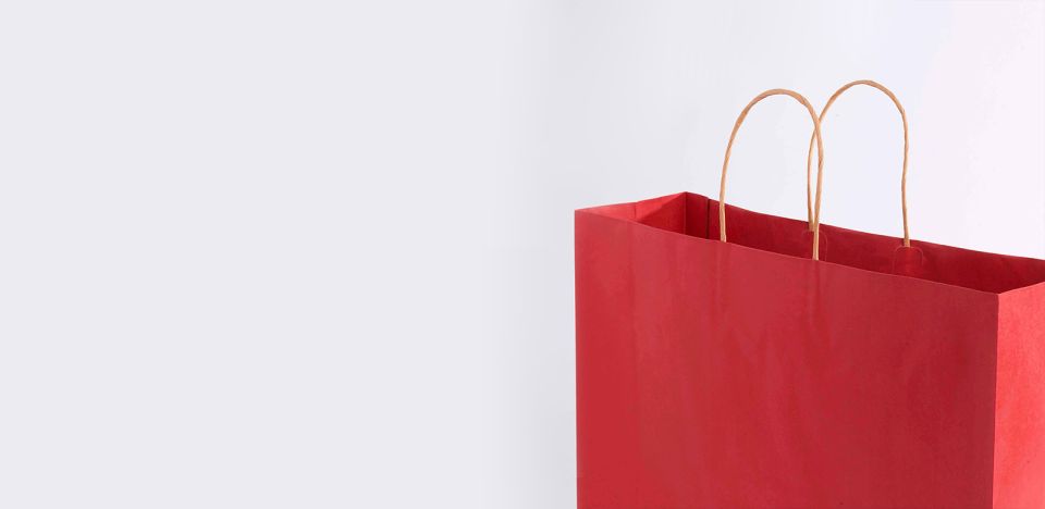 Eine Papiertasche